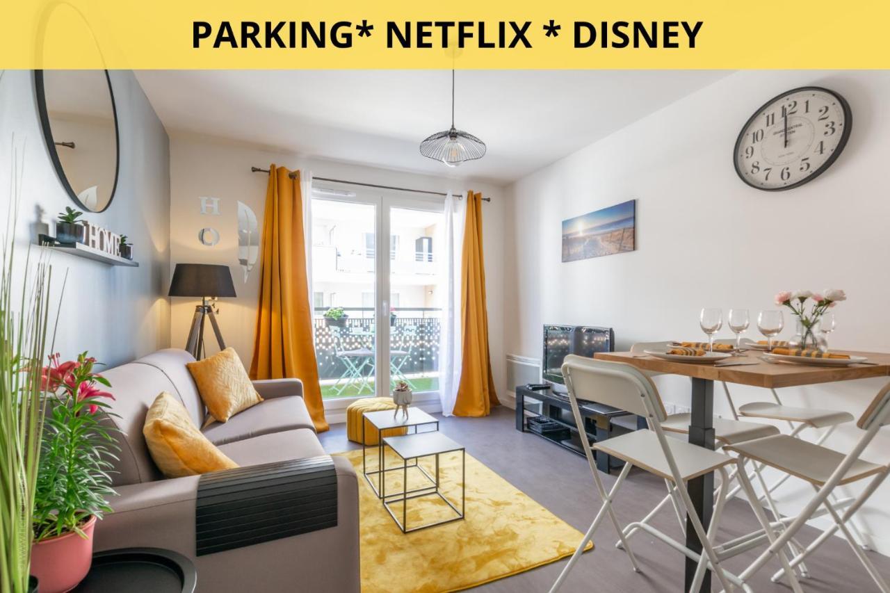The Sunshine- Appart Cosy Proche Paris-Disney Avec Parking Prive Dans Residence Meaux Exteriér fotografie